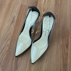 Jessica Simpson Clear Heels